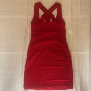 Red Bodycon backless BCBG generation dress